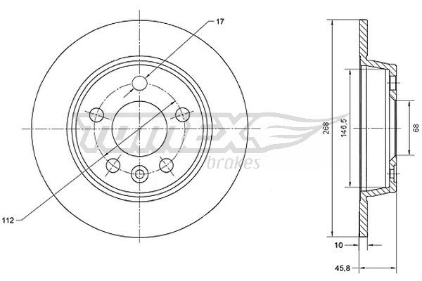 TOMEX Brakes Bremsscheibe
